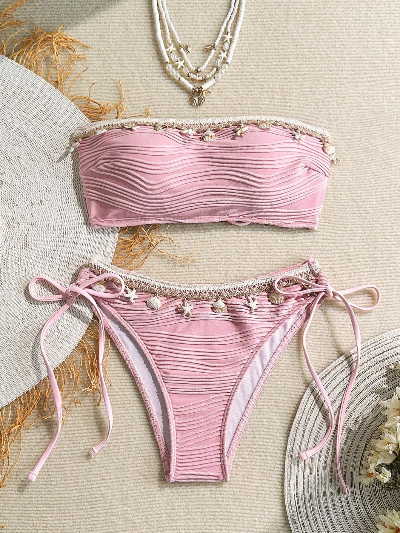 Biquíni Casual Concha Metálica